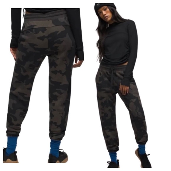Prana Pants - PrAna Cozy Up Hiking Pants Joggers in Black Camo Combo XL